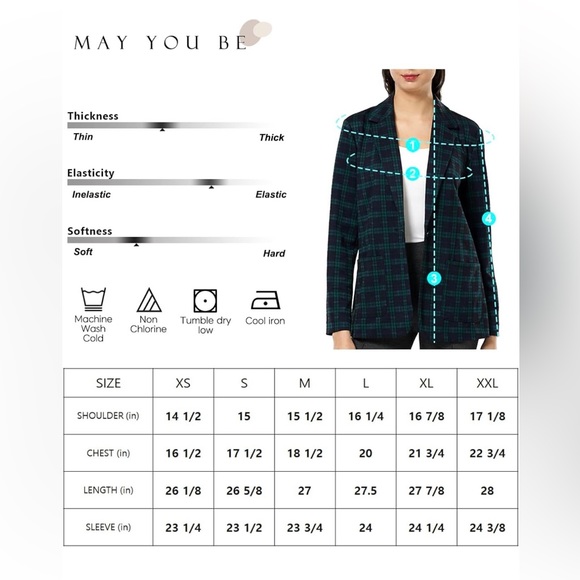 May You Be Women's Casual Blazer - Picture 6 of 6
